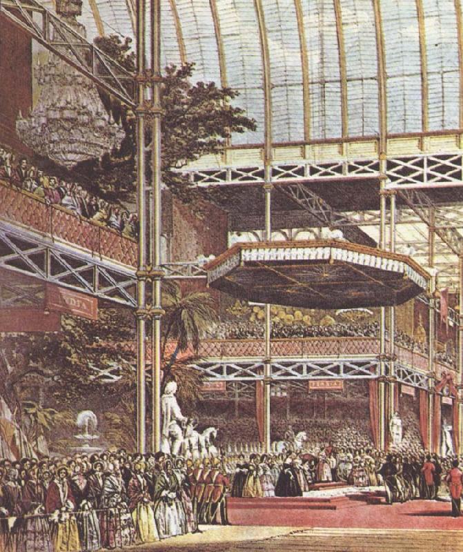 unknow artist victoria och albert pa londonutstall ningen ar 1851 som blev en lysande uppvisning av den industriella utvecklingen i england china oil painting image